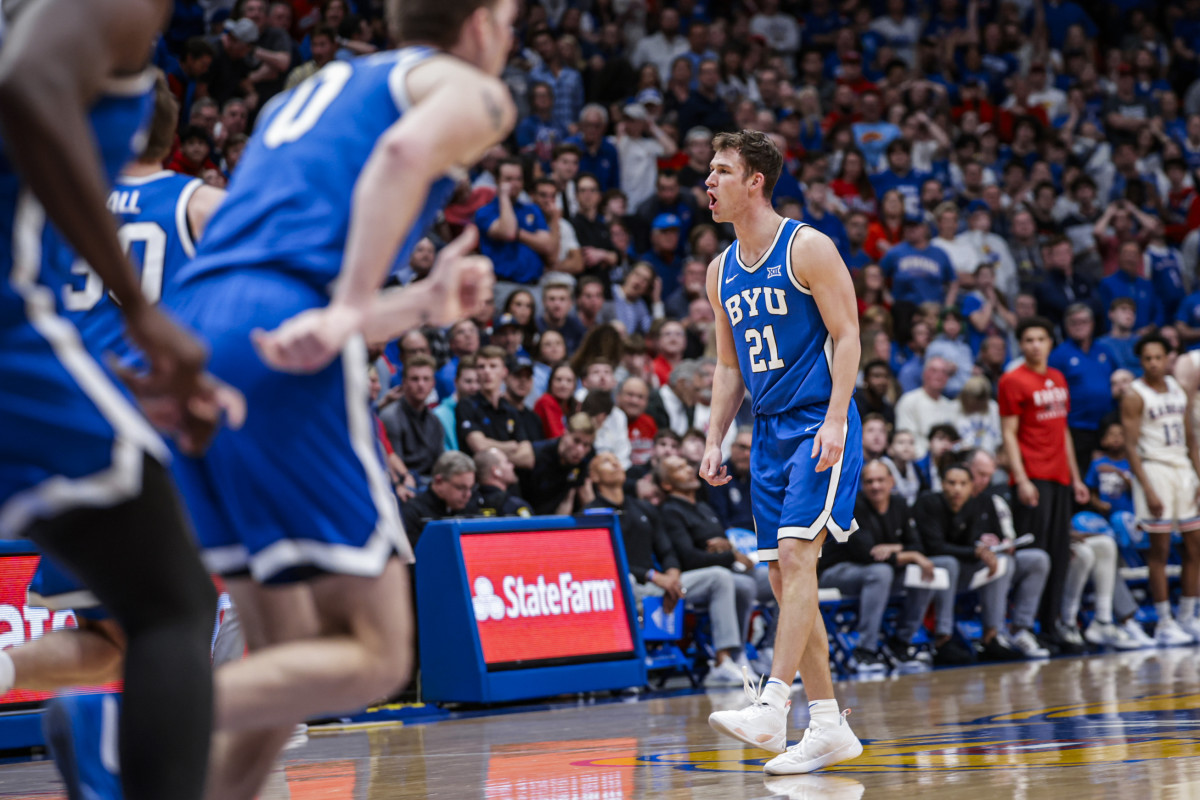 Trevin Knell vs Kansas basketball